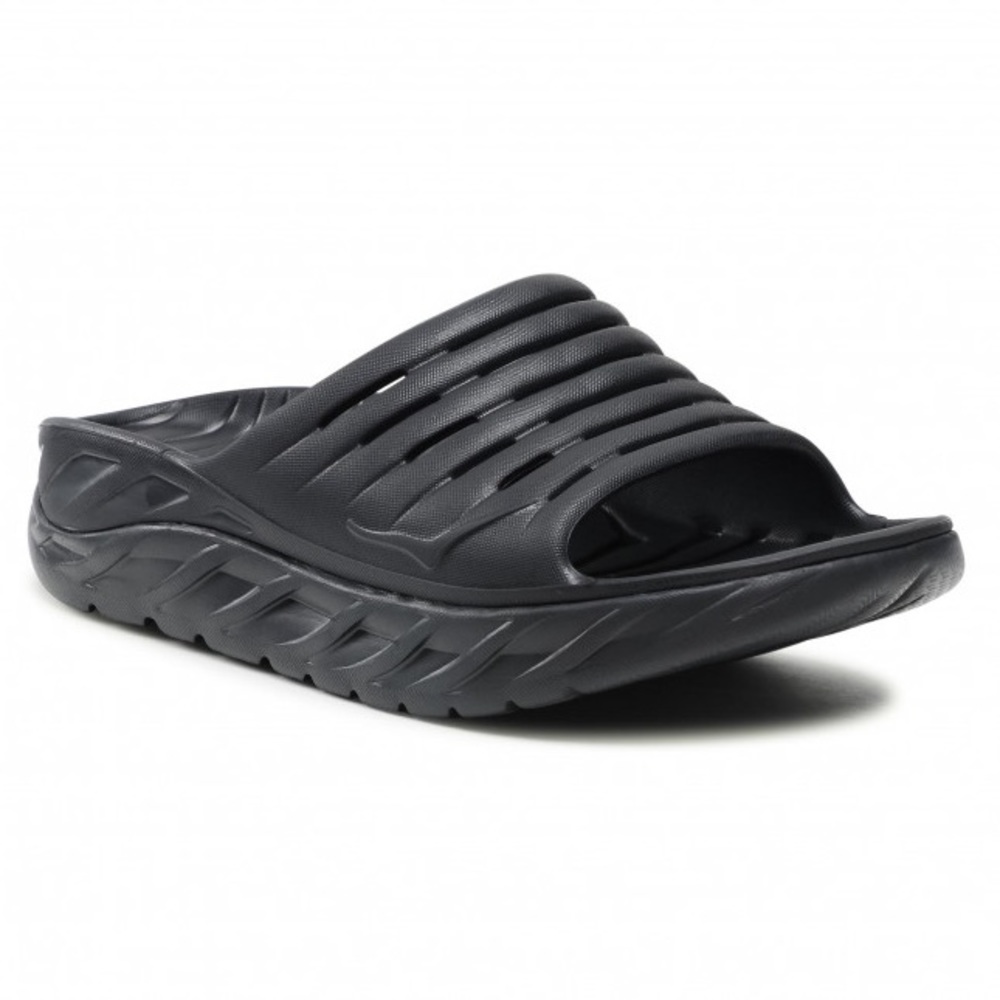 Hoka One One Ora Black Recovery Slides